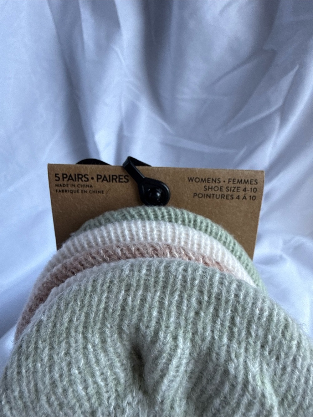 Born Women’s High-Rise Liner Socks — Light Sage, cream , rose  NWT - Picture 5 of 6